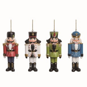Transpac Resin Nutcracker Ornament Set of 4 Christmas Home Decorations - 1 of 1