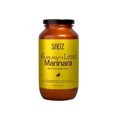 Sauz Summer Lemon Marinara Zesty Citrus Tomato Sauce - 25oz