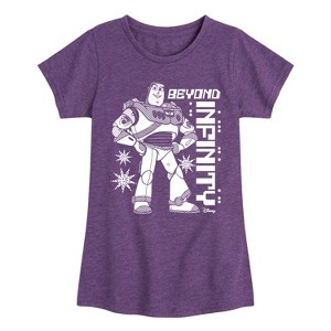 Girls' - Disney - Beyond Infinity Fitted Short Sleeve Graphic T-Shirt - 1 of 4