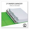 Samsill Earth's Choice Plant-Based Economy Round Ring View Binders, 3 Rings, 3" Capacity, 11 x 8.5, Lime, 2/Pack - 2 of 4