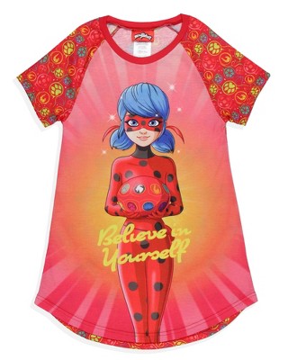 Miraculous: Tales Of Ladybug & Cat Noir Girls' Nightgown Sleep Pajama ...