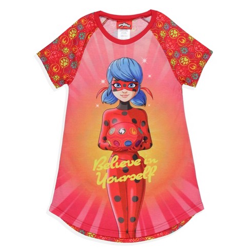 Miraculous: Tales Of Ladybug & Cat Noir Girls' Nightgown Sleep Pajama ...