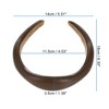 Unique Bargains Women's Classic Irregular PU Headband 6.3"x5.51" 1 Pc - 3 of 4