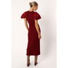 Petal and Pup Womens Cally Ruffle Sleeve Maxi Dress - 3 of 4