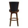 NicBex Dining Chairs Set of 2 Swivel Counter Height Chairs with Button-Tufted and Back Chestnut Finish Solid Wood for Kitchen,Brown - 4 of 4