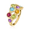 Ross-Simons 2.40 ct. t.w. Multi-Gemstone Bubble Ring in 18kt Gold Over Sterling Size 6 - 3 of 4