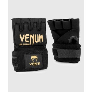 Venum Kontact Boxing Gel Glove Wraps - Black/Gold - 1 of 2