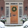 Northlight Real Touch™️Pre-Lit Artificial Blue Spruce Christmas Wreath - 24" - Clear Lights - 2 of 4