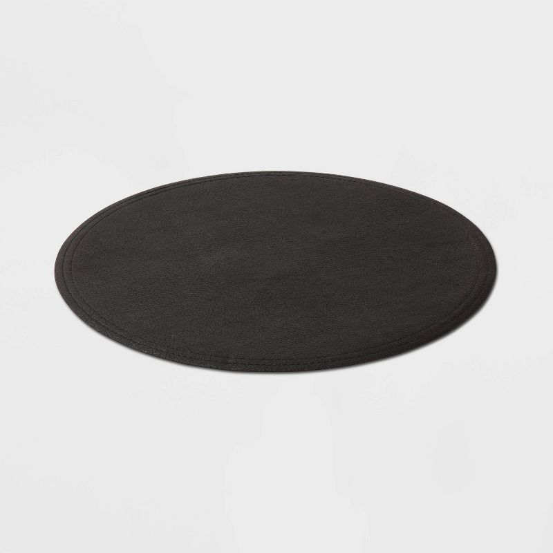 15" Round Pebble Faux Leather Charger - Threshold™, 4 of 6