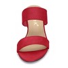 Allegra K Women's Back to College Faux Suede Dual Straps Block Heel Slide Sandals - 2 of 4