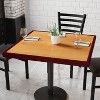 Emma and Oliver 36" Square 2-Tone High-Gloss Cherry / Mahogany Resin Table Top - 2 of 4
