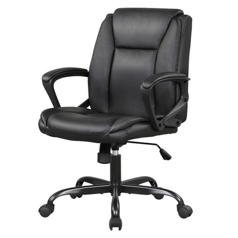 Fdw Pu Leather Task Chair Home Office Chair Ergonomic Desk Chair With ...