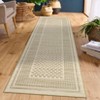 Nasitip Modern Classic Stripe Area Rug for Living Room Bedroom Dining Room,Washable Folding Stain Resistant Easy Cleaning Low Pile Soft - 3 of 4