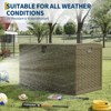 73 Gallon Large Resin Deck Box, Weatherproof Outdoor Storage Bin with Lid and Side Handles - 4 of 4