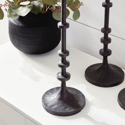 Abacus Oversized Candle Stands Trio in Modern Industrial Style