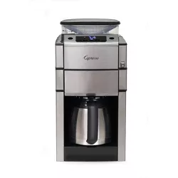 Capresso 10-Cup Coffee Maker with Burr Grinder/Thermal Carafe – Stainless Steel CoffeeTEAM 488.05