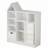 COUCHETA 43.7 Inch Tall Kids Toy and Book Organizer with 8 Cubbies & Pull-Out Drawers, Storage for Playrooms/Bedrooms,White - 3 of 4