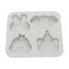 Unique Bargains Candy Mould 4-Cavity Bunny Puppy Chick Bears Candy Mould Hand Wash 6.14"x5.75"x1.22" 1 Pc - 3 of 4