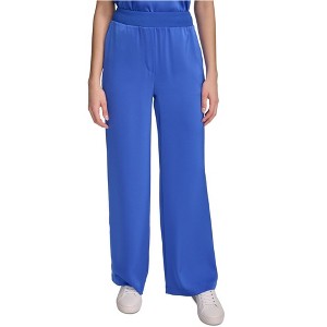 Calvin Klein Womens Waist Band Casual Wide Leg Pants - 1 of 1
