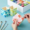 Paper Junkie 3 Pack Unfinished Wood Pencil Holder Cups for Office - Pen Organizer and Storage for Classroom Desk (3 x 3 x 3.5 in) - 3 of 4