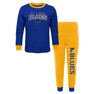 NHL St. Louis Blues Youth Crew Neck Pajama Set - 1 of 3