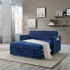 VYNXARIA Loveseats Sofa Bed with Pull-out Bed,Adjsutable Back and Two Arm Pocket, - 2 of 4