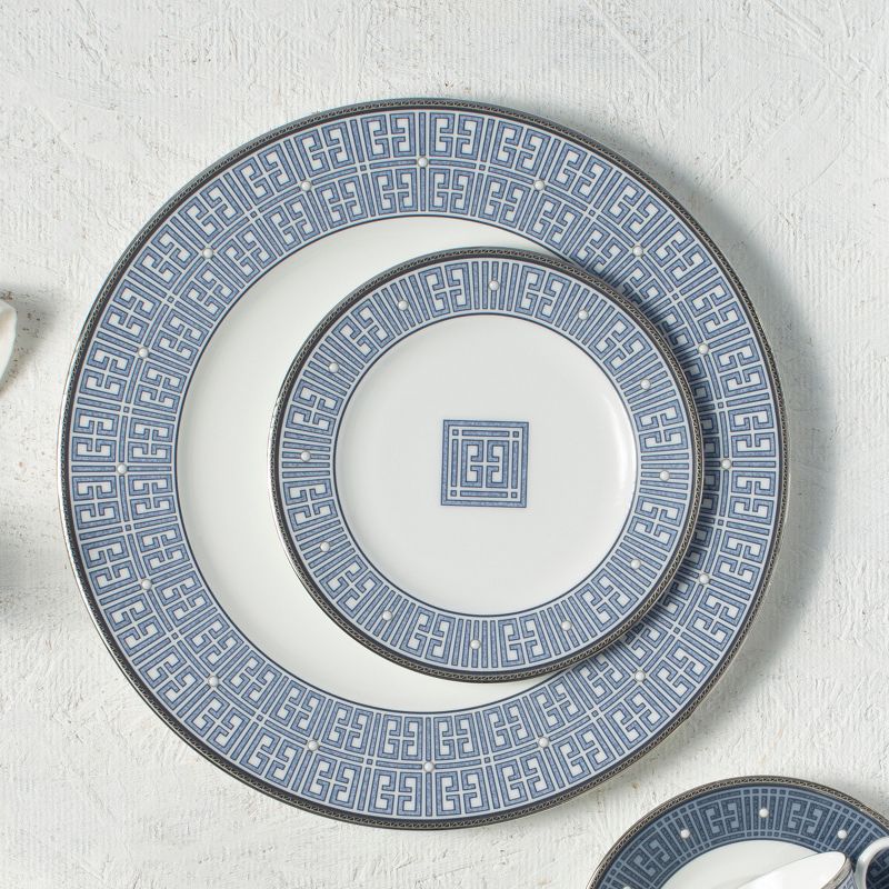 Noritake Infinity Blue Set of 4 Dinner Plates, 5 of 10