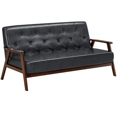 Target cheap leather couch