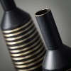 Sullivans Matte Black Gold Lined Metal Vases Set of 2, 21"H & 17"H Black - 2 of 4