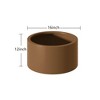 Wooakway Outdoor/Indoor/Decor/Garden Large Tall Metal Planter Pots Planter Boxes Cachepots Nursery Pots - 3 of 4