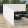 vidaXL Retractable Side Awning Cream 55.1 in.x393.7 in. - 3 of 4