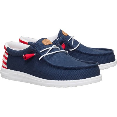HEYDUDE Men Wally Americana Il, 4th of July Patriotic Shoes , Navy Blazer/Multi, 7 — фото 2