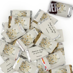 Wedding Candy Chocolate Party Favors by Just Candy (Hershey's Kisses, Miniatures or Both)  - Floral - 1 of 3