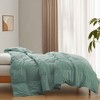Puredown Lightweight Oversize Down Fiber Blanket with Organic Cotton Cover - 2 of 4