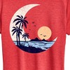 Women's - Instant Message - Moon Beach Scene Short Sleeve Graphic T-Shirt - 2 of 4