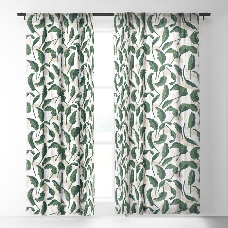 Marta Barragan Camarasa Simple tropical nature G Single Panel Sheer Window Curtain - Deny Designs, 2 of 7