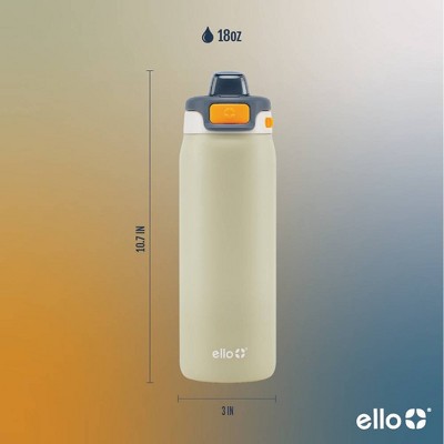 Ello Pop Fill 18oz Stainless Steel Water Bottle Tan