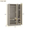 NicBex 66.90"H Modern Armoire Wardrobe Closet Storage Cabinet with 3 Doors & Internal Shelves for Bedroom - 3 of 4
