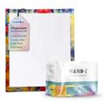 Hand-E Tie Dye Disposable Underpads, Leak proof Incontinence Bed Pads, 17" x 24"