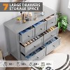 Nasitip 7 Chest of Drawer Dresser, Modern and Stylish Dresser, Deep Drawers and Nickel Round Handle - 2 of 4
