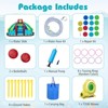 Costway Inflatable Water Park with Climbing Wall Splash Pool Water Cannons Blower - 4 of 4