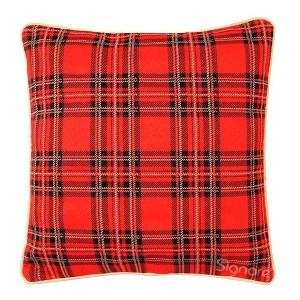 Signare USA Red Royal Stewart Tartan Pillowcase/Cushion Cover 18 x 18 Inch - 1 of 1