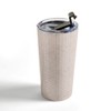 Little Arrow Design Co Organic Chevron in Rose 20 oz Stainless Steel Travel Mug - Deny Designs - 4 of 4