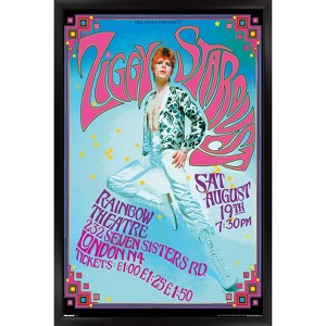 Trends International David Bowie - Ziggy Stardust Rainbow Theater Framed Wall Poster Prints - 1 of 4