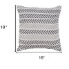 Set of Four 18" X 18"  Beach Chevron Cotton Zippered Pillow - 3 of 4