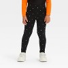Toddler Girls' Halloween Long Sleeve Cat Set - Cat & Jack™ Orange - 4 of 4