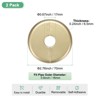 Unique Bargains Wall Split Flange Self-Adhesive Plumbing Cover Plates ABS Faucet Escutcheons 2 Pcs - 3 of 4