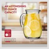 Amici Home Roxy Glass Party Pitcher with Handle & Spout - 17 Oz Clear Drink Jug for Lemonade, Iced Tea, Sangria, Cocktails, or Water - Italian Made - 2 of 4