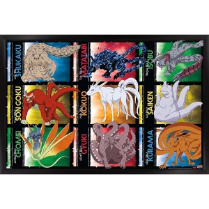 Trends International Naruto Shippuden - Biju Grid Framed Wall Poster Prints - 1 of 4