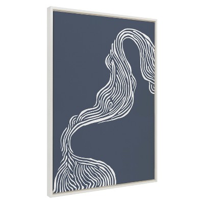 Sylvie River Framed Canvas by Creative Bunch White - Kate & Laurel All Things Decor